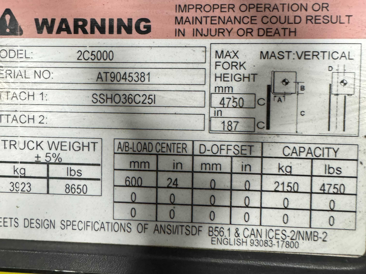 Subcategory - 0-19,999 Lb Cushion Tire Forklift Trucks | image 3